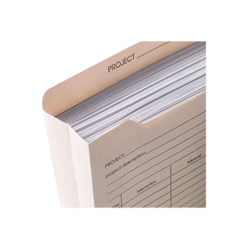 Staples 486083 Manila Reinf Pre-Printed Jackets LTR 2-Inch Expansion 50/BX - Image 4